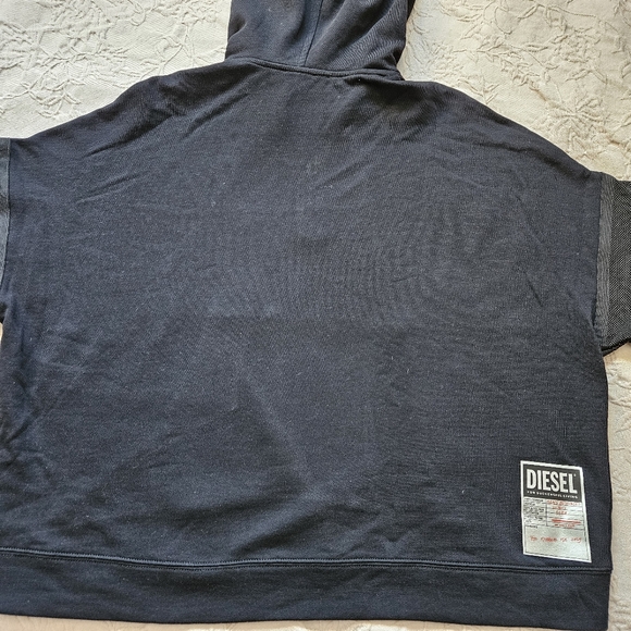 DIESEL mesh and rings hoodie - Picture 5 of 9